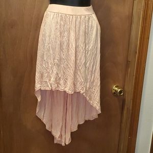 Rue 21 Peach hi-low skirt